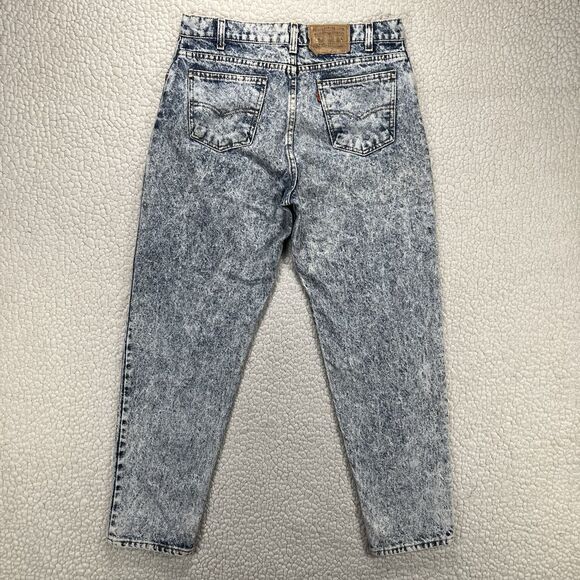 VTG Levi’s 554 Men’s 34x30 (Actual 32x30) Acid Wash Orange Tab 90’s USA - Picture 3 of 12